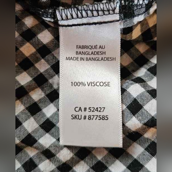 Plus Size My Style Checkered Boho Tunic - Picture 2 of 6